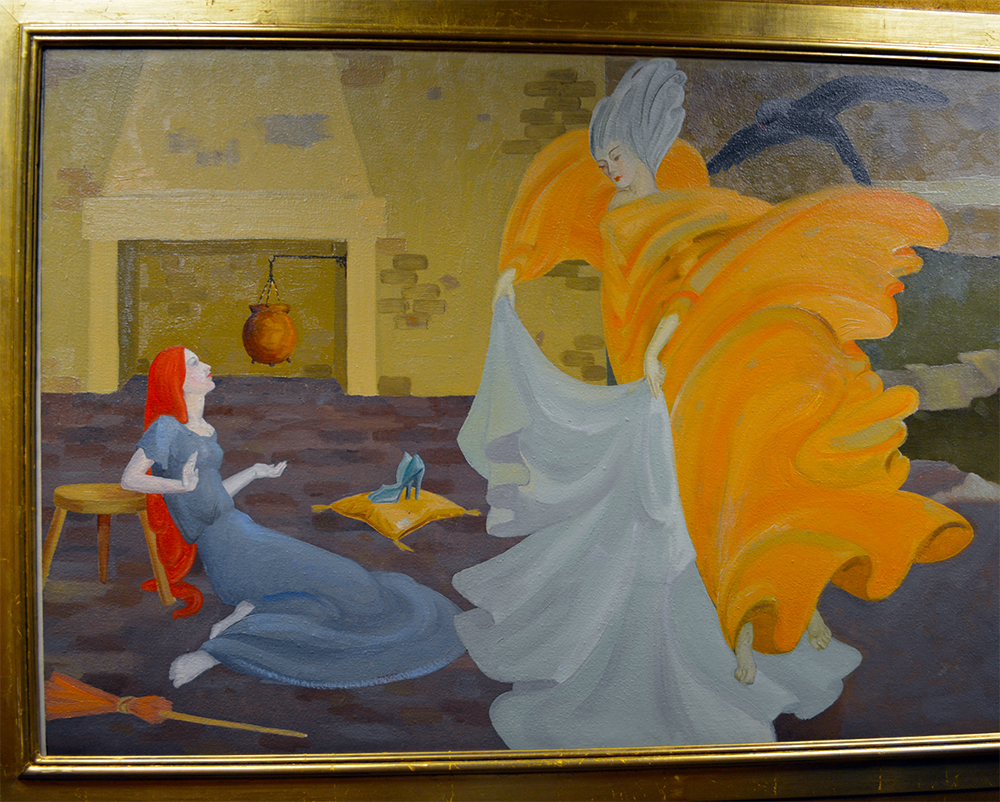 Cinderella painting stepmother