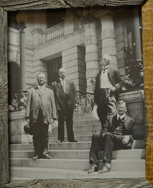 County Commissioners and Don Stratton Court House 1906