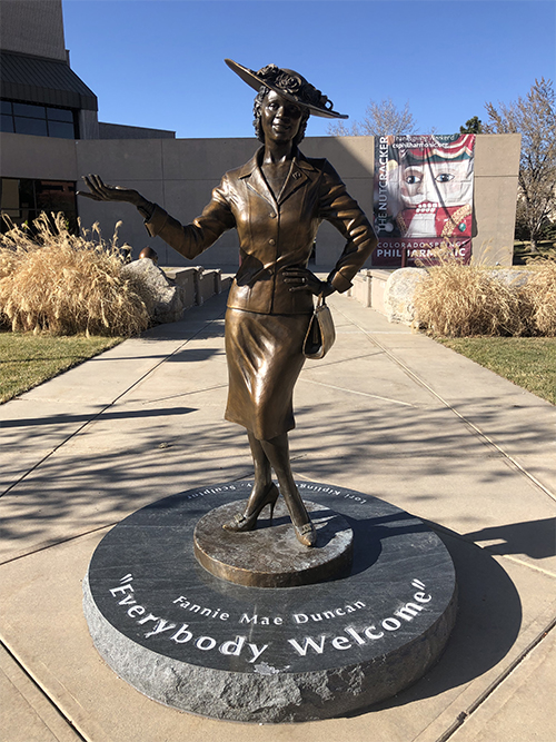 Fannie Mae Duncan statue