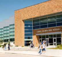 Front of Lewis Palmer High School