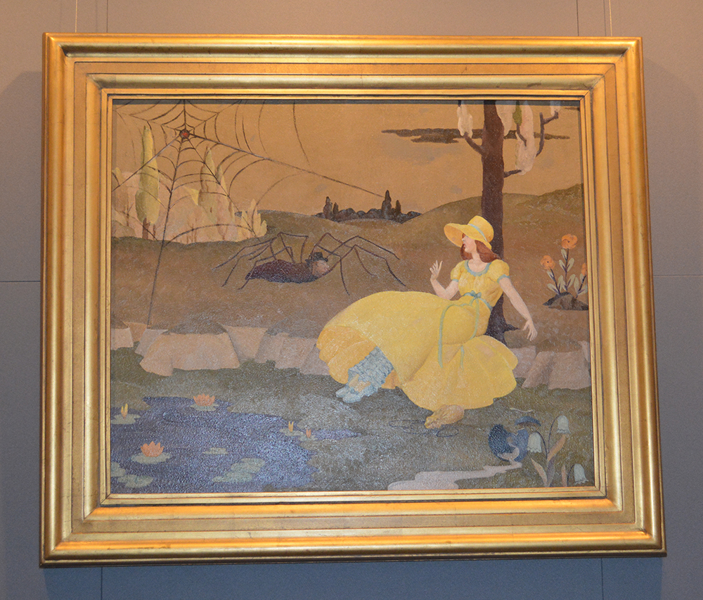 Little Miss Muffet painting