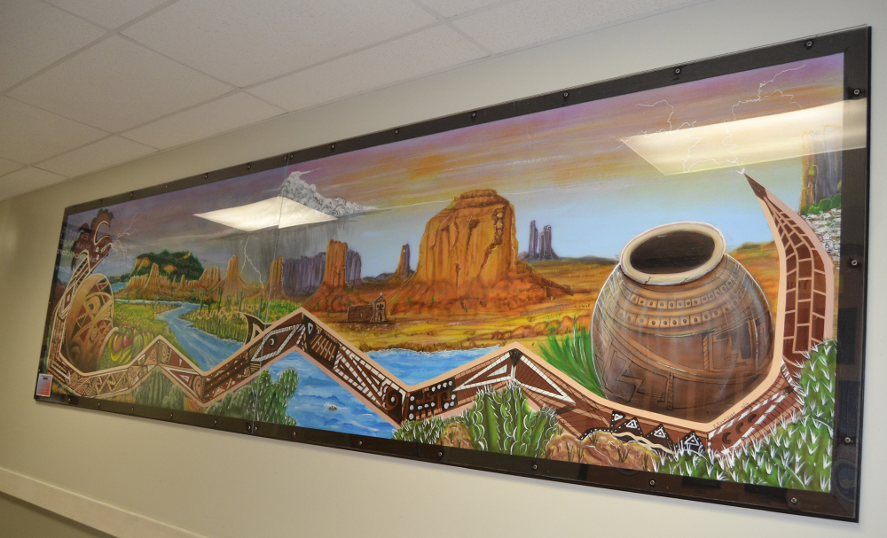 Nuevo Casas Grandes mural from right