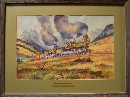 Train Water Color Ken Williams