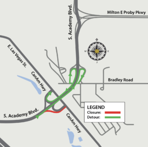 A map of detours