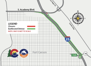 A detour map.