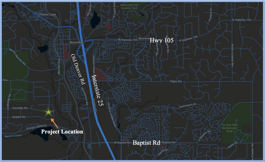Project Vicinity Map A map of the project.